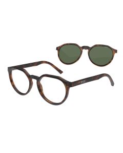 Arma&ccedil;&atilde;o De &Oacute;culos Colcci Bandy 6 Clip On C6215f3953 Marrom Fosco Demi cat1 - Marrom - 53