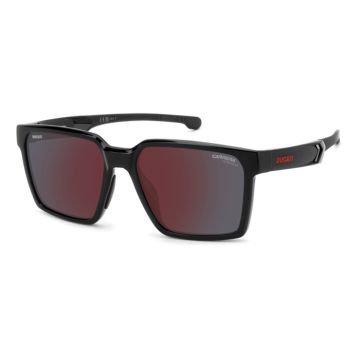 Óculos Carrera Carduc 045/s Oit H4 56 Preto Brilho Lente Cinza Espelhada Polarizada