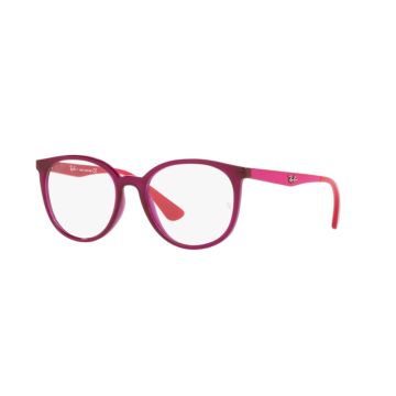 Armação Infantil Ray Ban Junior Rb1597l 3872 48 Rosa Translúcido