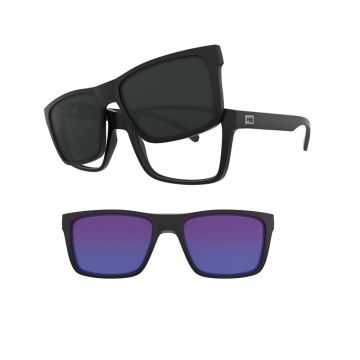 Armação De Óculos Hb Clip On Switch 0472 10104720243074 Preto Fosco - Preto - 54