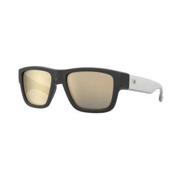 Óculos Hb H-bold 10104820821026 Preto Fosco Lente Dourado Espelhada