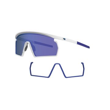 Óculos Hb Spinner 10105190854024 Branco Brilho Lente Azul Espelhada