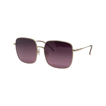 Óculos Secret Magnolia 10201450164043 Dourado Brilho Lente Rosa Degradê Polarizada