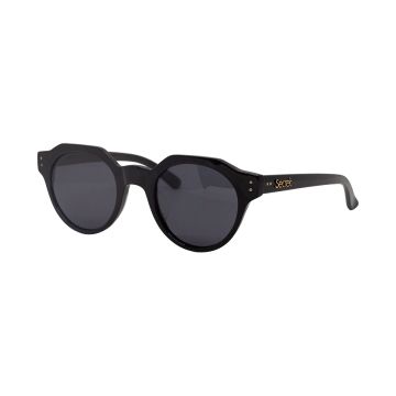 Óculos Secret Sissi 10202180149032 Preto Brilho Lente Cinza Polarizada