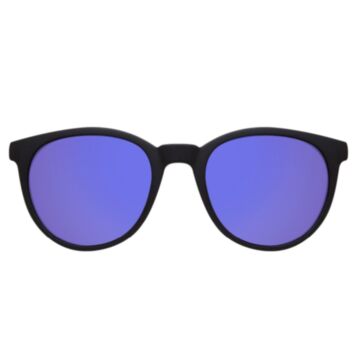 Clip On Para Armação Hb Switch 0253 Preto Fosco Lente Azul Espelhada Polarizada - Preto