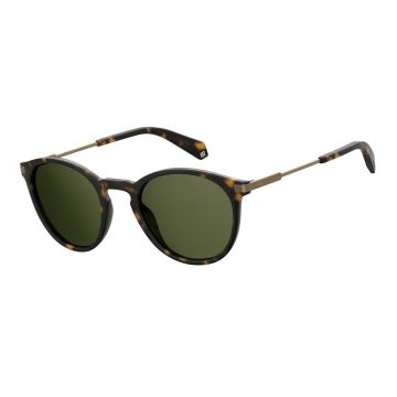 Óculos Polaroid Pld2062/s N9puc 50 Marrom Fosco Havana Lente Polarizada Verde