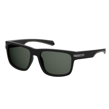 Óculos Polaroid Pld2066/s 003m9 56 Preto Fosco Lente Polarizada Cinza