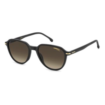 Óculos Carrera 342/s 003 86 53 Preto Fosco Lente Marrom Degradê