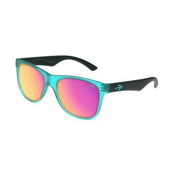 Óculos Solar Mormaii Milão Ng M0132kg794 Verde Translúcido Lente Rosa Espelhada - Verde