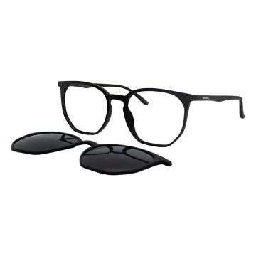 Óculos De Grau Atitude Attach Tropez A01 Preto Fosco