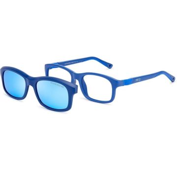 Armação Infantil Nano Vista Arcade Clip-On Nao3010950sc Azul Fosco