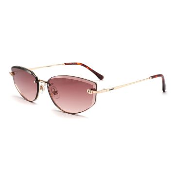 Óculos  Colcci C0277e1034 Dourado Brilho Lente Marrom Degradê  - Dourado