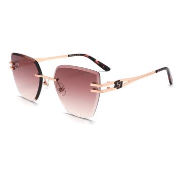 Óculos Colcci C0278e6034 Rosé Translúcido Lente Marrom Degradê