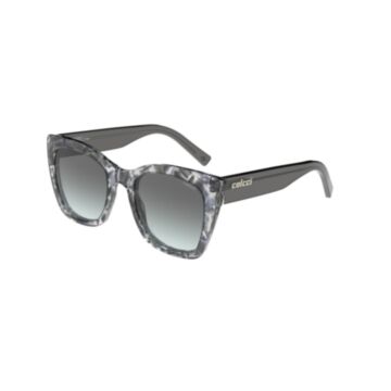 Óculos Solar Colcci May C0218kcja9 Azul Translúcido Marmorizado Lente Cinza Degradê