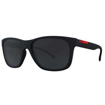 Óculos Solar Hb Underground 10100040251001 Matte Black D Red Lente Gray - Preto