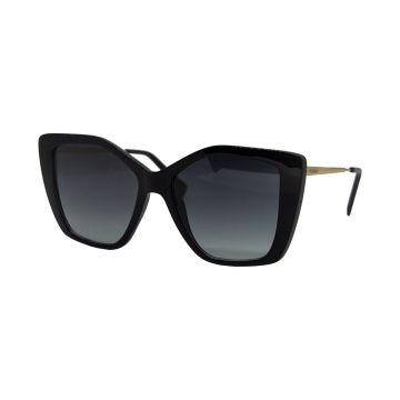 Óculos Hickmann Hi50002 A01 Preto Brilho Lente Cinza Degradê
