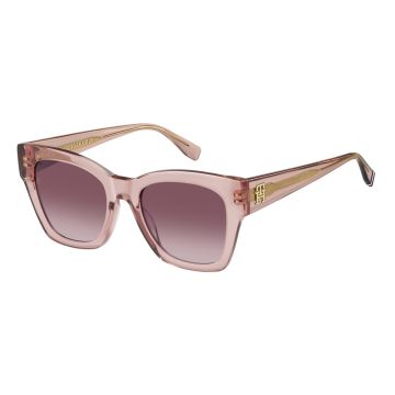 Óculos Tommy Hilfiger Th2156/s 35j 52 Rosa Translúcido Lente Rosa Degradê - Rosa
