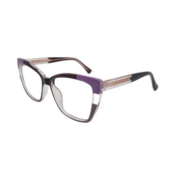 Armação Mey Eyewear Me7680 C4 55 Marrom Brilho