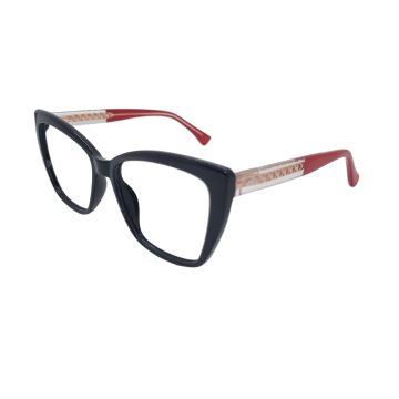 Armação Mey Eyewear Me7680 C8 55 Preto Brilho