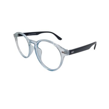 Armação Mey Eyewear Me9033 C6 55 Azul Translúcido