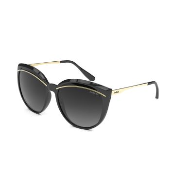 Óculos Solar Colcci Amelia C0153a3433 Preto Brilho Lente Cinza Degradê - Preto
