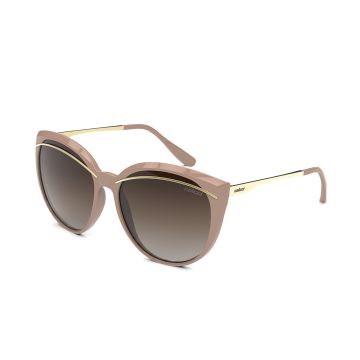 Óculos Colcci Amelia C0153b5434 Nude Brilho Lente Marrom Degradê