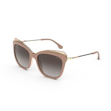 Óculos Colcci Lua C0187ba534 Nude Brilho Lente Marrom Degradê