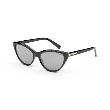 Óculos Infantil Colcci Nathi Fun C0189a9409 Preto Brilho Lente Cinza Espelhada