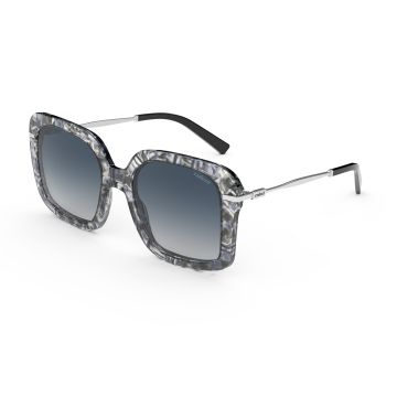 Óculos Colcci Chelsea C0199kcj86 Azul Translúcido Marmorizado Lente Degradê Azul