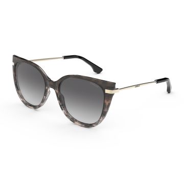 Óculos Colcci Giulia C0203f3433 Marrom Brilho Marmorizado Lente Cinza Degradê
