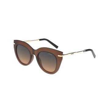 Óculos Solar Colcci Karen C0219j0721 Marrom Translúcido Lente Azul Degradê - Marrom