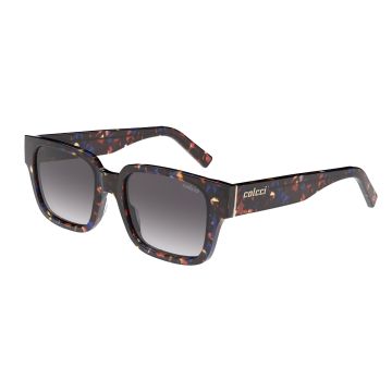 Óculos Colcci Dominique C0235fh333 Laranja Brilho Demi Lente Cinza Degradê