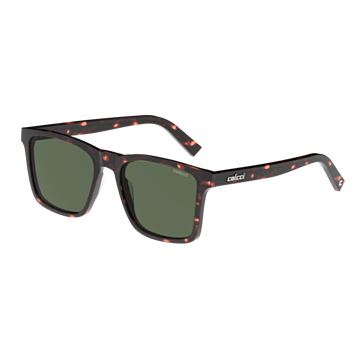Óculos Colcci Baoba C0240f2171 Marrom Brilho Demi Lente Verde