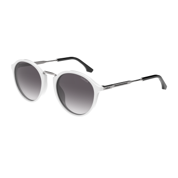 Óculos Solar Colcci Tanne C0242b6233 Branco Brilho Lente Cinza Degradê - Branco