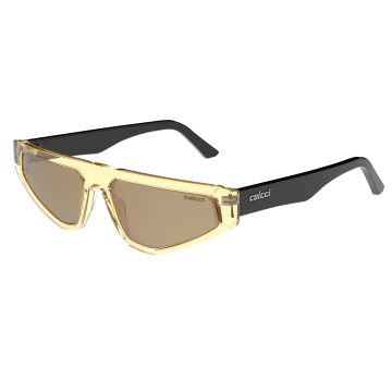 Óculos Colcci Nis C0248j6981 Amarelo Translúcido Lente Dourado Espelhada