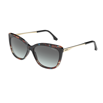 Óculos Solar Colcci Lais C0250fg1a9 Marrom Brilho Demi Lente Cinza Degradê - Marrom