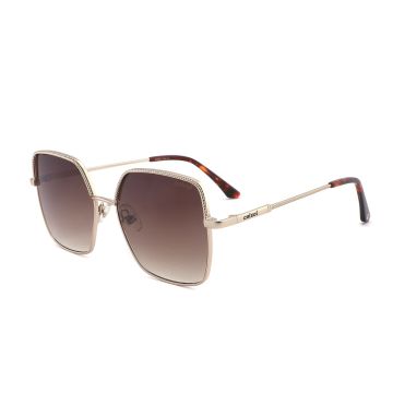 Óculos Colcci C0256e0834 Dourado Fosco Lente Marrom Degradê
