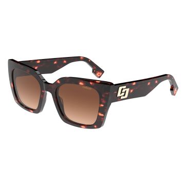 Óculos Colcci Betina C0269f2134 Marrom Brilho Demi Lente Marrom Degradê