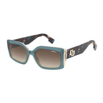 Óculos Colcci Daiana C0273kc734 Azul Brilho Lente Marrom Degradê