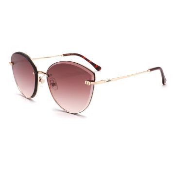 Óculos Colcci C0275e1034 Dourado Brilho Lente Marrom Degradê
