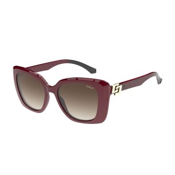 Óculos Colcci Ellen C0285c2334 Bordô Brilho Lente Marrom Degradê
