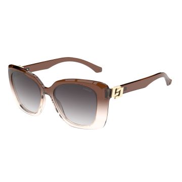 Óculos Colcci Ellen C0285f0833 Marrom Translúcido Degradê Lente Cinza Degradê
