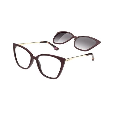 Armação Colcci Bandy 4 c6188c4157 Bordô Fosco Clip-On