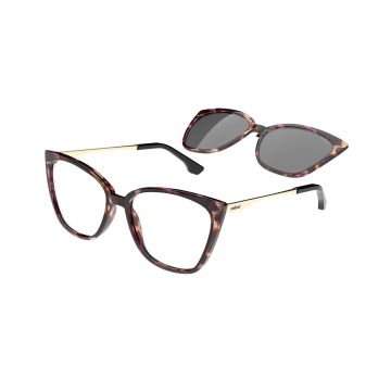 Armação Colcci Bandy 4 C6188fa557 Marrom Translúcido Demi Clip-On