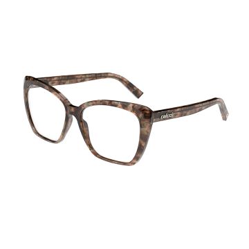 Armação Colcci Lavi C6238f0256 Marrom Translúcido Marmorizado