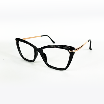 Armação Mey Eyewear Me6605 C01 53 Preto Brilho