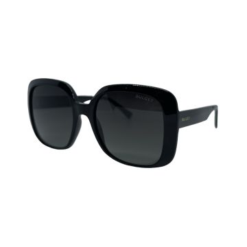 Óculos Bulget Bg8076 A01 Preto Brilho Lente Cinza Degradê - Preto