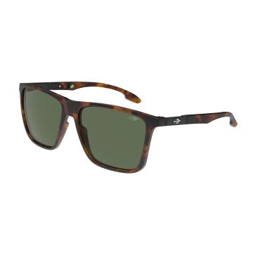 Óculos Solar Mormaii Hawaii M0034f3971 Marrom Fosco Demi Lente Verde - Marrom