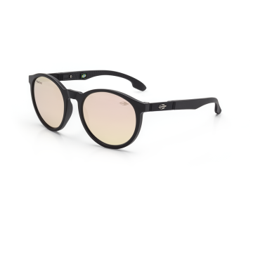 Óculos Infantil Mormaii Maui Nxt M0072a1446 Preto Fosco Lente Rosa Espelhada Polarizada