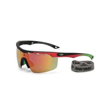 Óculos Mormaii Athlon Nxt M0081aab11 Preto Fosco Lente Vermelho Espelhada